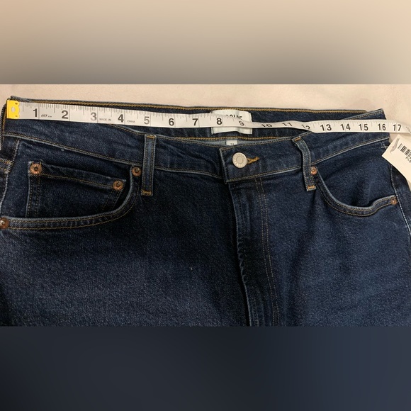 Agolde Nico High Rise Slim Boot size 31 Flare Dark Wash Button Fly NWT - Picture 14 of 16